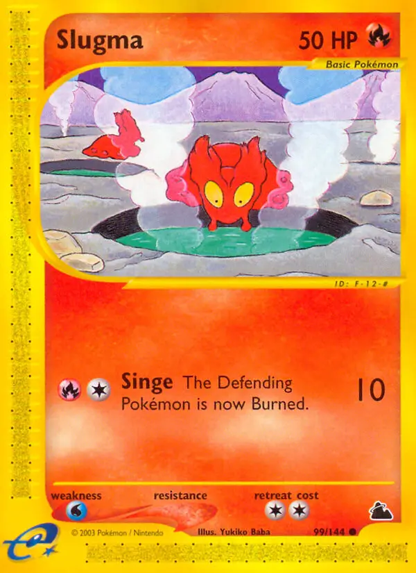 Slugma Common rarity Skyridge Pokémon card price — $42.50