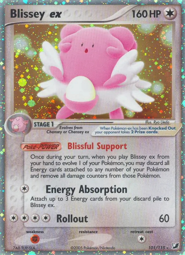 Blissey ex Rare rarity Unseen Forces Pokémon card price — $148.61