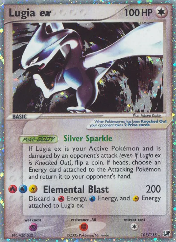 Lugia ex Rare rarity Unseen Forces Pokémon card price — $902.49