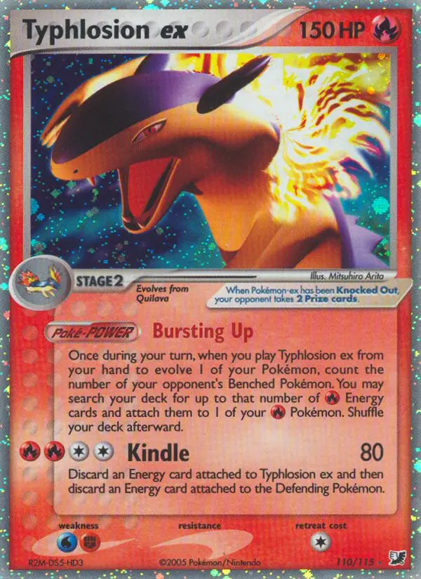 Typhlosion ex Rare rarity Unseen Forces Pokémon card price — $146.02