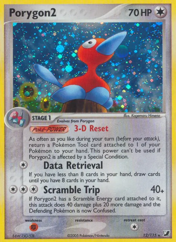 Porygon2 Rare rarity Unseen Forces Pokémon card price — $49.83