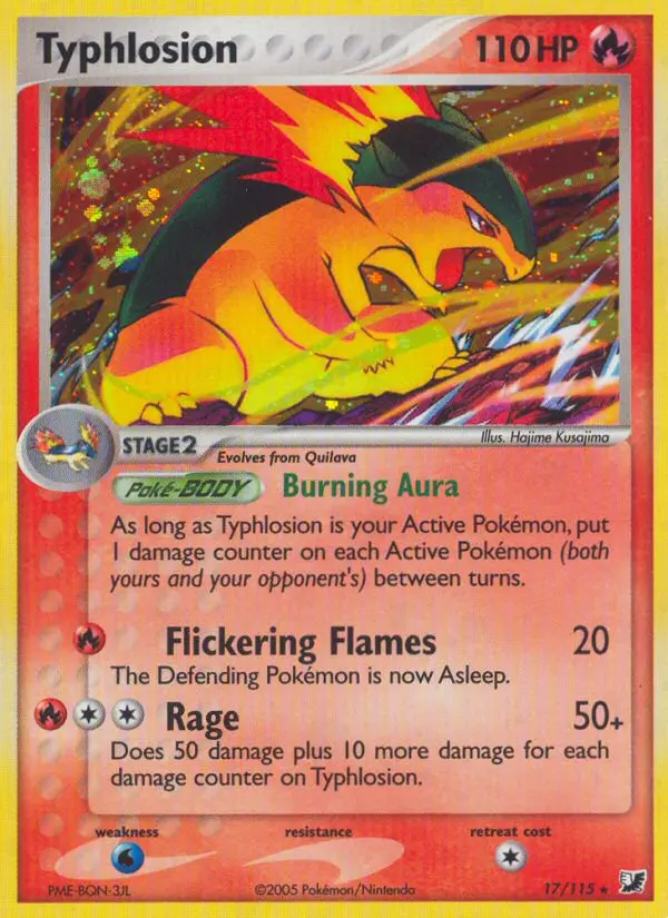 Typhlosion Rare rarity Unseen Forces Pokémon card price — $159.98