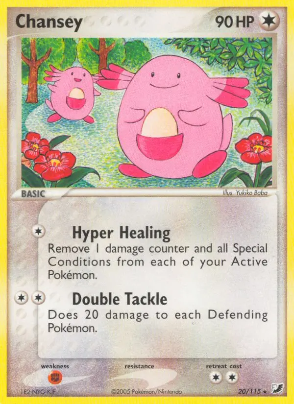 Chansey Rare rarity Unseen Forces Pokémon card price — $57.74