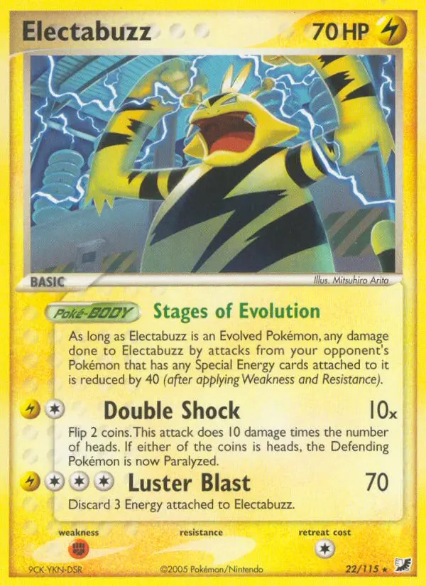 Electabuzz Rare rarity Unseen Forces Pokémon card price — $61.23
