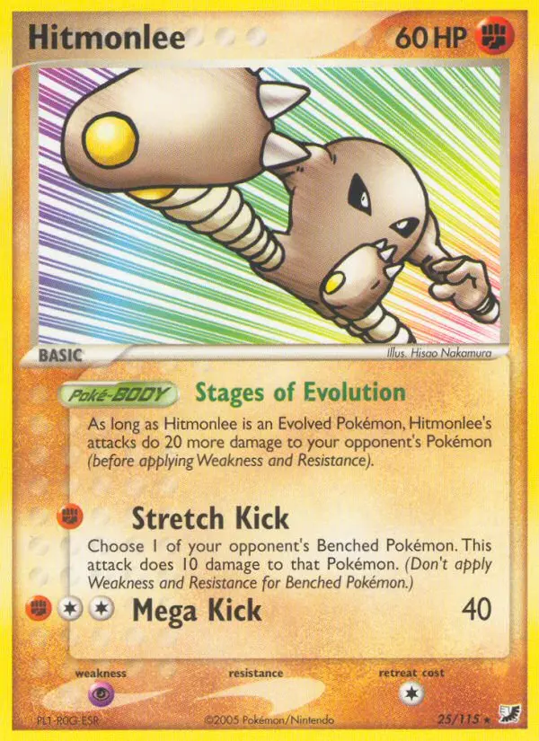 Hitmonlee Rare rarity Unseen Forces Pokémon card price — $43.62