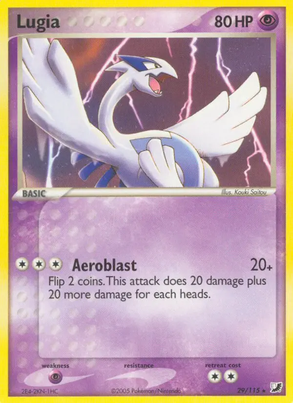 Lugia Rare rarity Unseen Forces Pokémon card price — $400.00