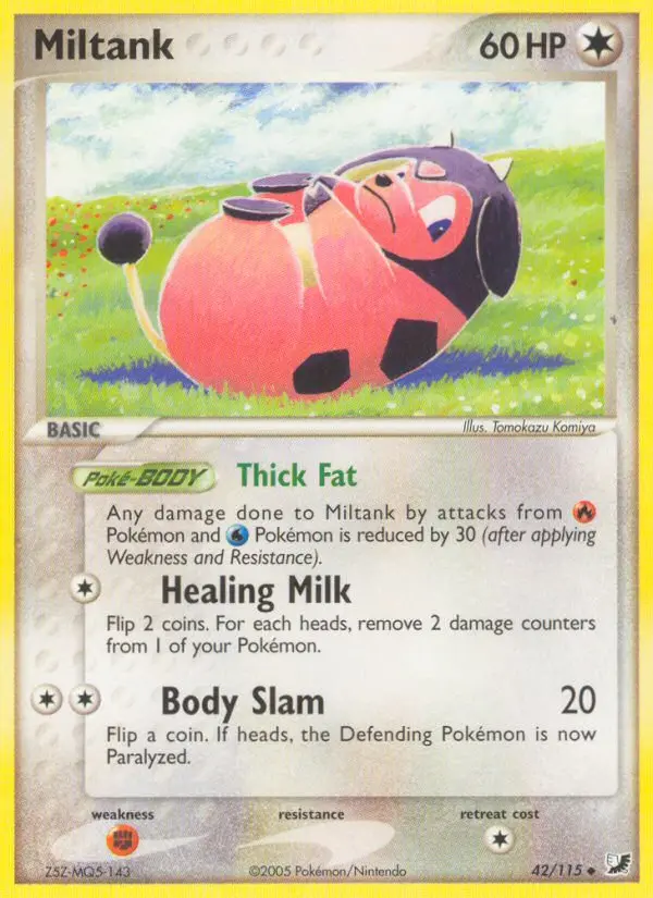 Miltank Uncommon rarity Unseen Forces Pokémon card price — $75.00