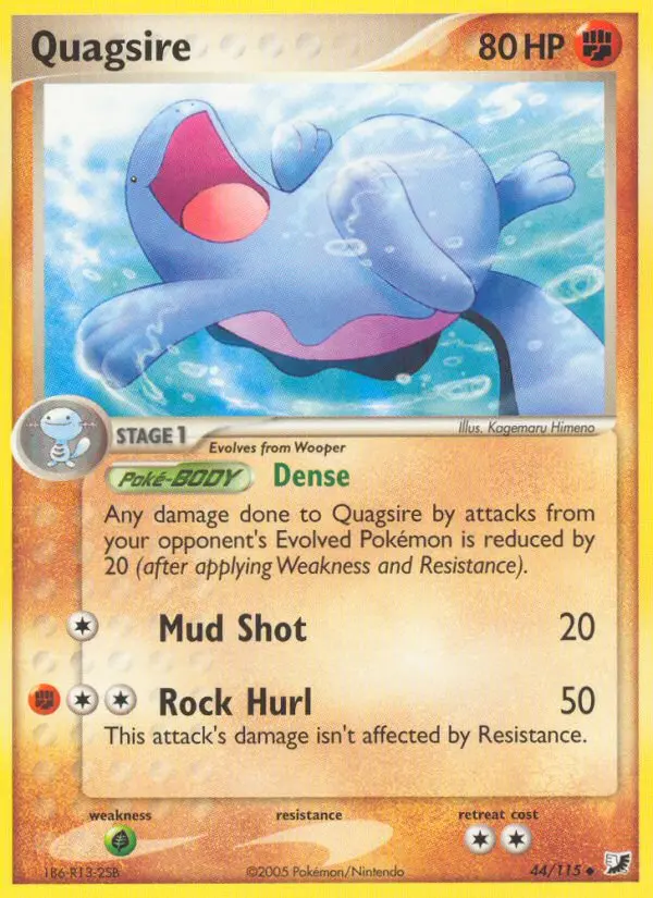 Quagsire Uncommon rarity Unseen Forces Pokémon card price — $56.72