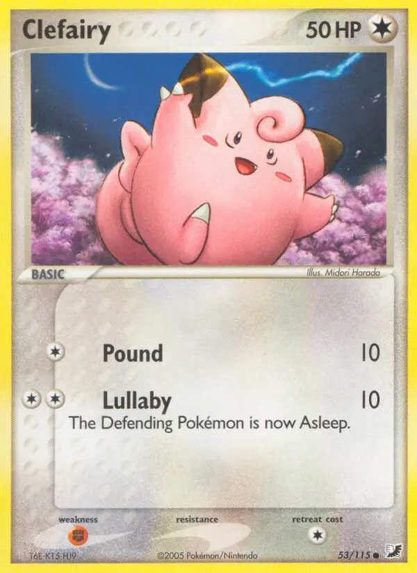 Clefairy Common rarity Unseen Forces Pokémon card price — $48.31