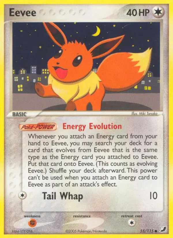 Eevee Common rarity Unseen Forces Pokémon card price — $118.64