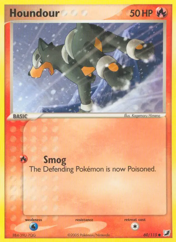 Houndour Common rarity Unseen Forces Pokémon card price — $50.65