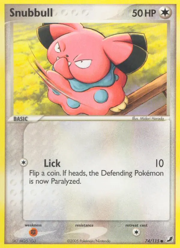 Snubbull Common rarity Unseen Forces Pokémon card price — $25.52