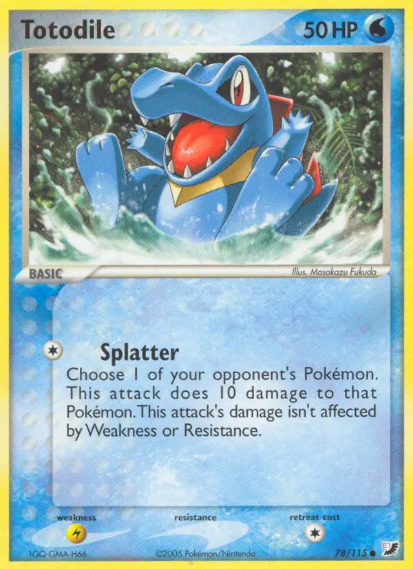 Totodile Common rarity Unseen Forces Pokémon card price — $73.78