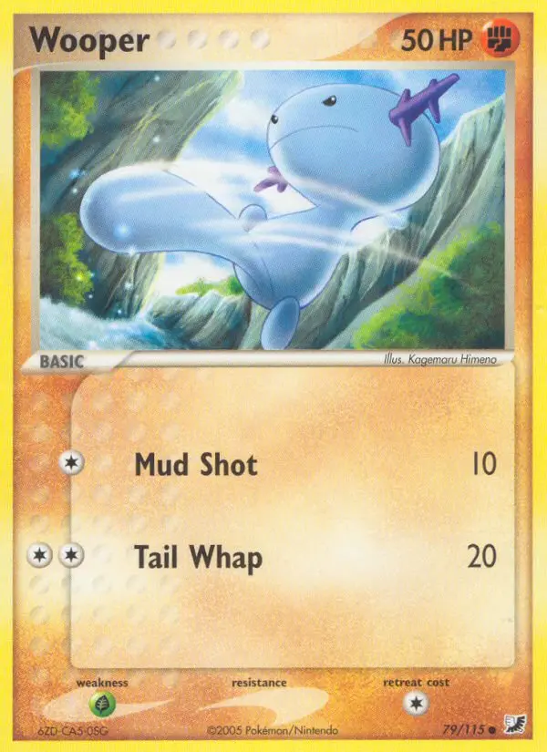 Wooper Common rarity Unseen Forces Pokémon card price — $50.00