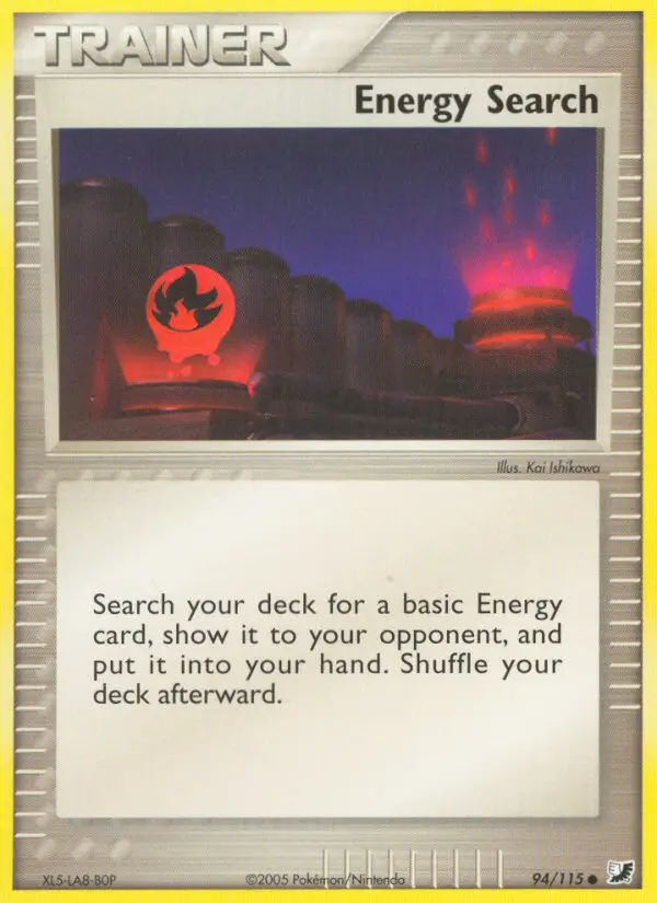 Energy Search Common rarity Unseen Forces Pokémon card price — $10.35