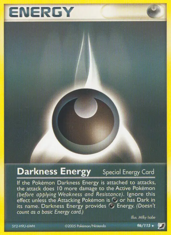 Darkness Energy Rare rarity Unseen Forces Pokémon card price — $19.76