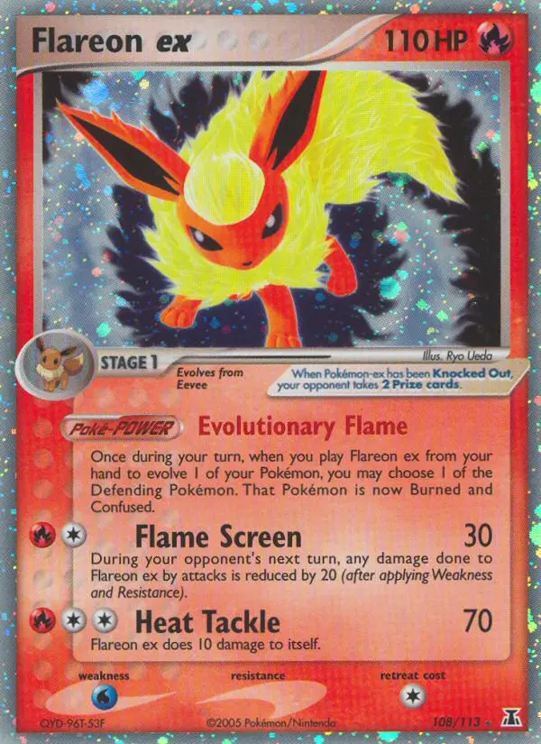 Flareon ex Rare rarity Delta Species Pokémon card price — $211.62