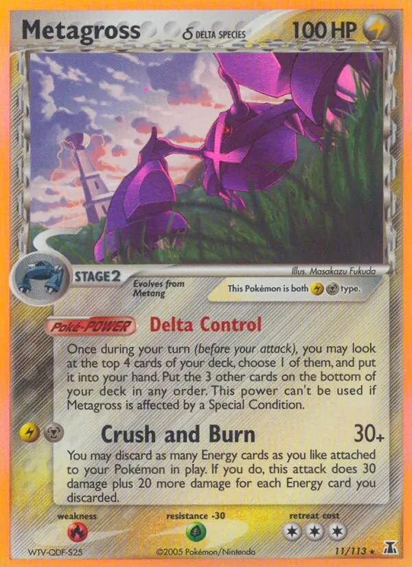 Metagross δ Rare rarity Delta Species Pokémon card price — $22.67