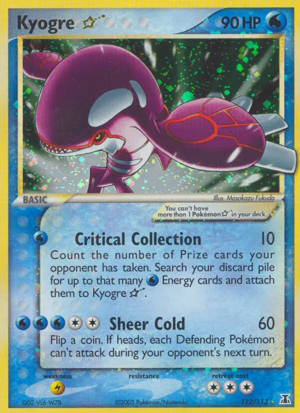 Kyogre Star Rare rarity Delta Species Pokémon card price