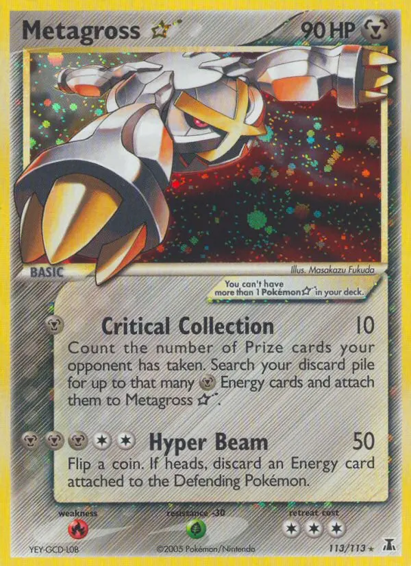 Metagross Star Rare rarity Delta Species Pokémon card price — $951.99