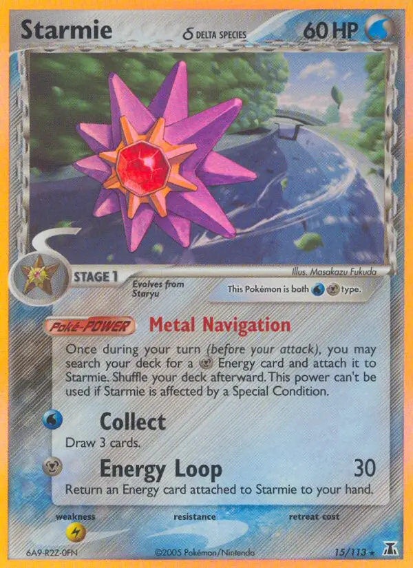 Starmie δ Rare rarity Delta Species Pokémon card price — $13.41