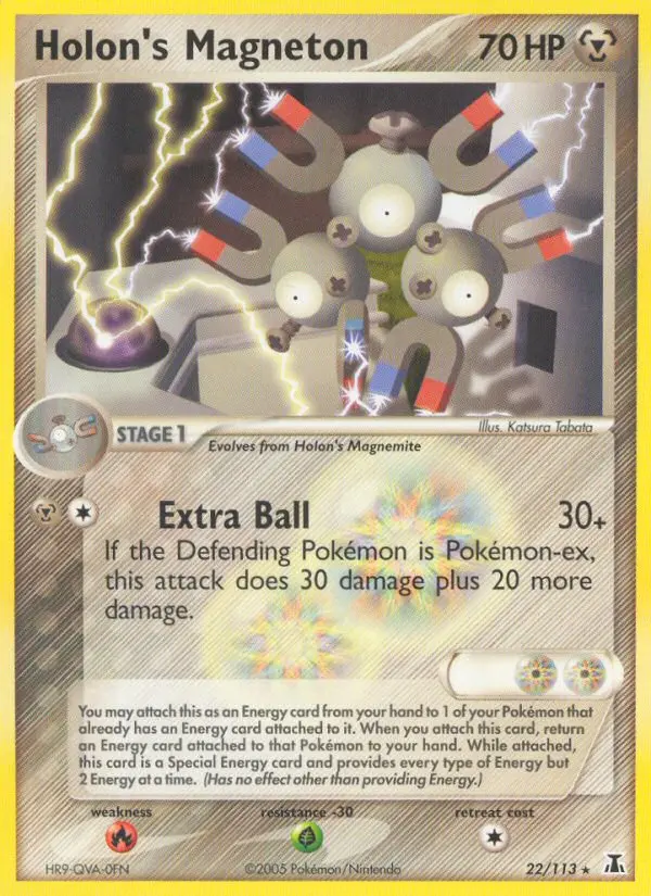 Holon's Magneton Rare rarity Delta Species Pokémon card price — $26.91