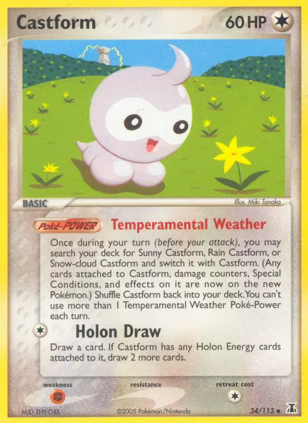 Castform Uncommon rarity Delta Species Pokémon card price — $37.35