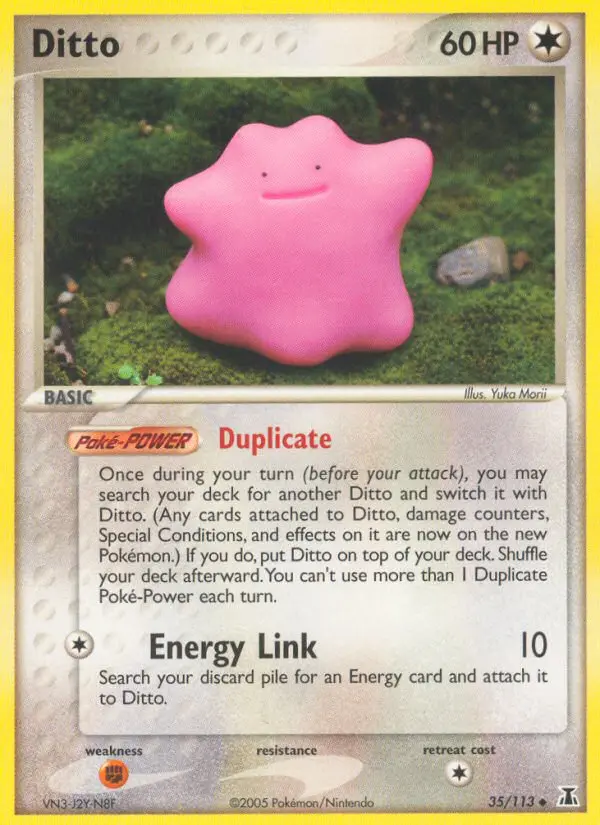 Ditto Uncommon rarity Delta Species Pokémon card price — $129.34