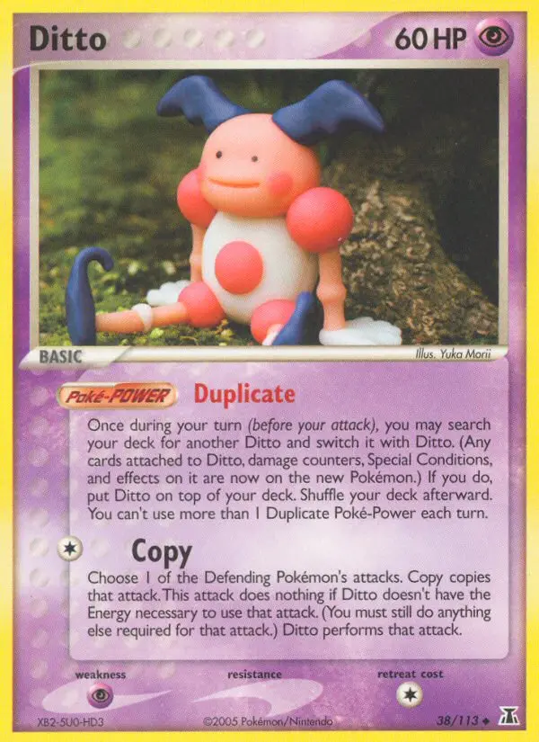 Ditto Uncommon rarity Delta Species Pokémon card price — $100.00