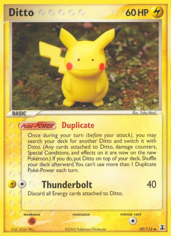 Ditto Uncommon rarity Delta Species Pokémon card price — $158.33