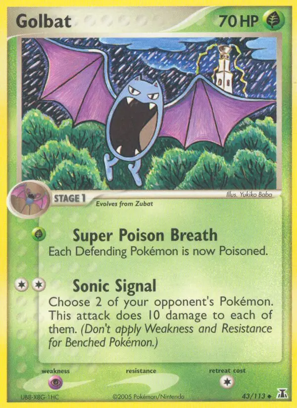 Golbat Uncommon rarity Delta Species Pokémon card price — $30.00