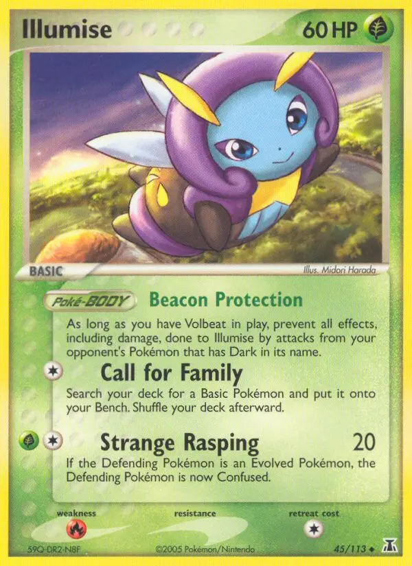 Illumise Uncommon rarity Delta Species Pokémon card price — $17.84