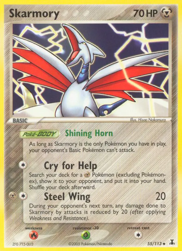 Skarmory Uncommon rarity Delta Species Pokémon card price — $24.33