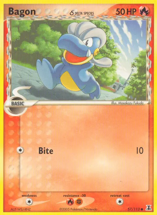 Bagon δ Common rarity Delta Species Pokémon card price — $0.40