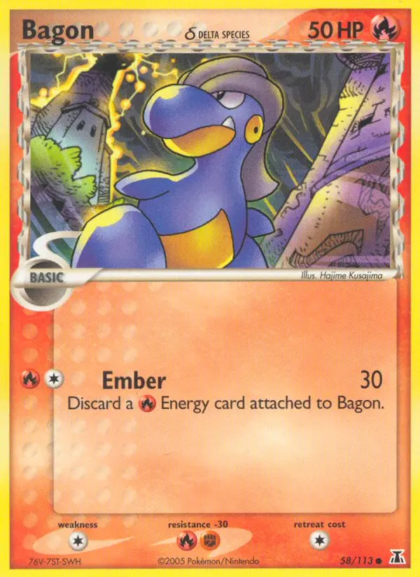 Bagon δ Common rarity Delta Species Pokémon card price — $0.40