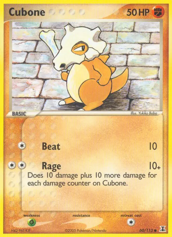 Cubone Common rarity Delta Species Pokémon card price — $64.86
