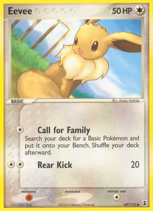 Eevee Common rarity Delta Species Pokémon card price — $68.75