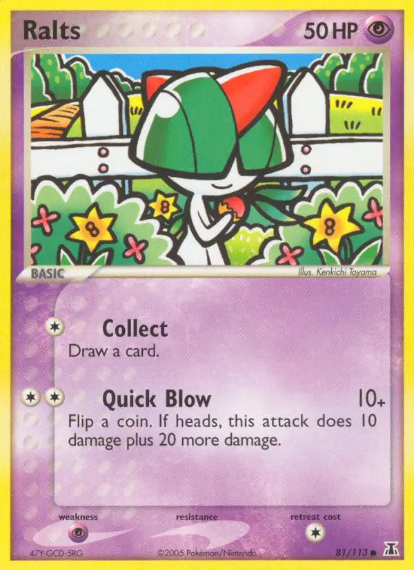 Ralts Common rarity Delta Species Pokémon card price — $22.57