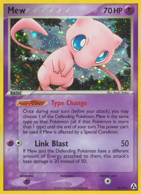 Mew Rare rarity Legend Maker Pokémon card price — $196.75