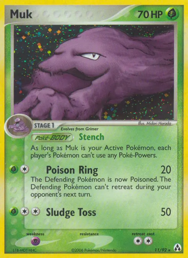 Muk Rare rarity Legend Maker Pokémon card price — $38.82