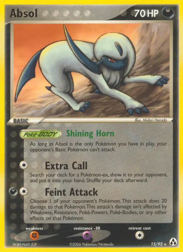 Absol Rare rarity Legend Maker Pokémon card price — $75.57