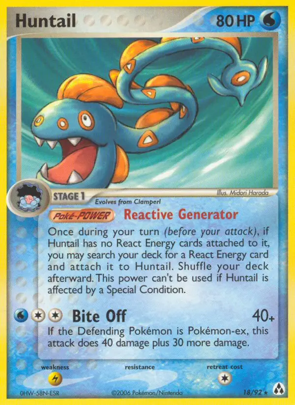 Huntail Rare rarity Legend Maker Pokémon card price — $26.00