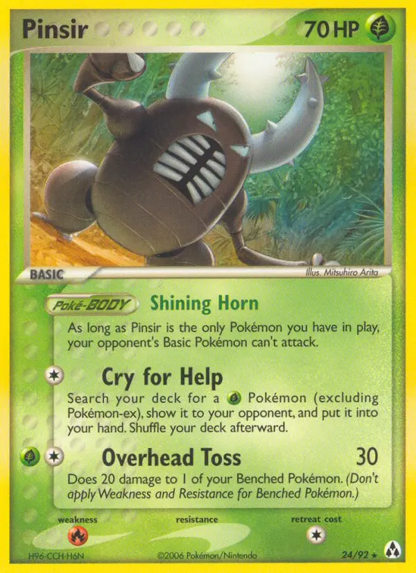 Pinsir Rare rarity Legend Maker Pokémon card price — $37.80
