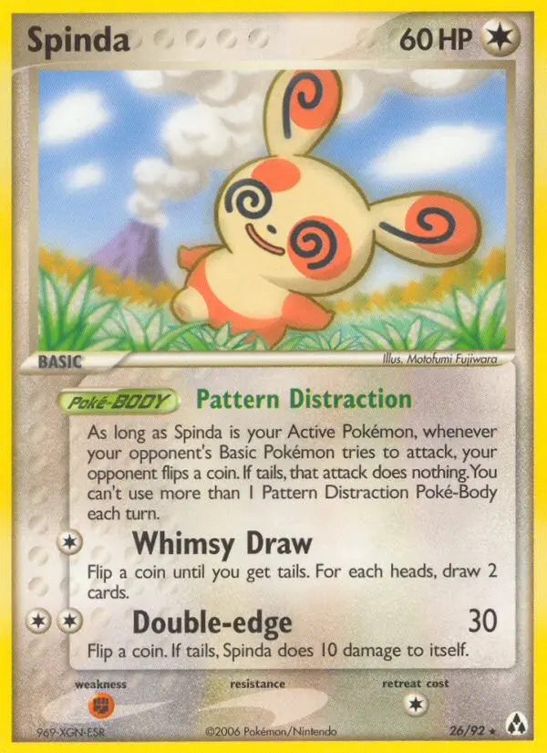 Spinda Rare rarity Legend Maker Pokémon card price — $37.66