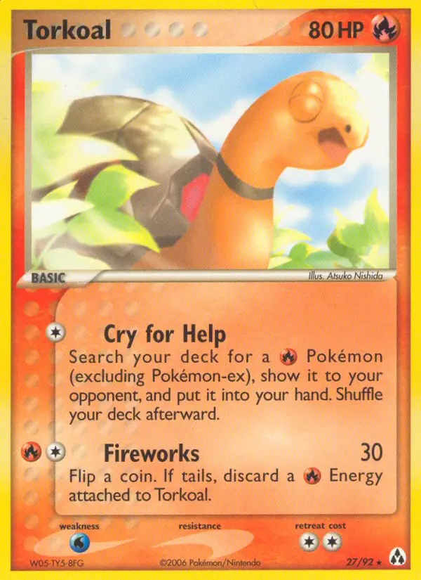 Torkoal Rare rarity Legend Maker Pokémon card price — $21.78