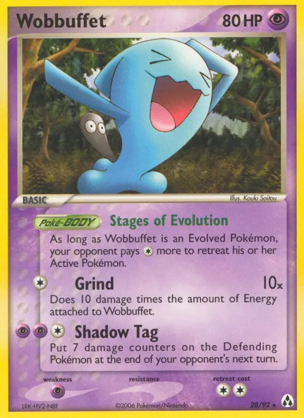 Wobbuffet Rare rarity Legend Maker Pokémon card price — $44.84