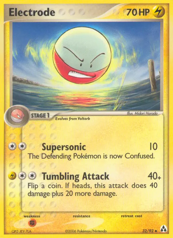 Electrode Uncommon rarity Legend Maker Pokémon card price — $49.98