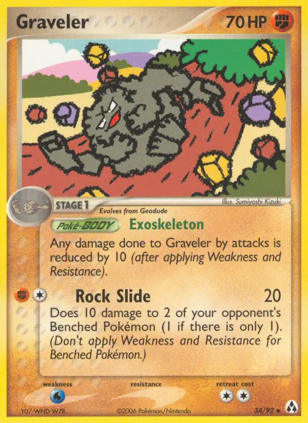 Graveler Uncommon rarity Legend Maker Pokémon card price — $62.50