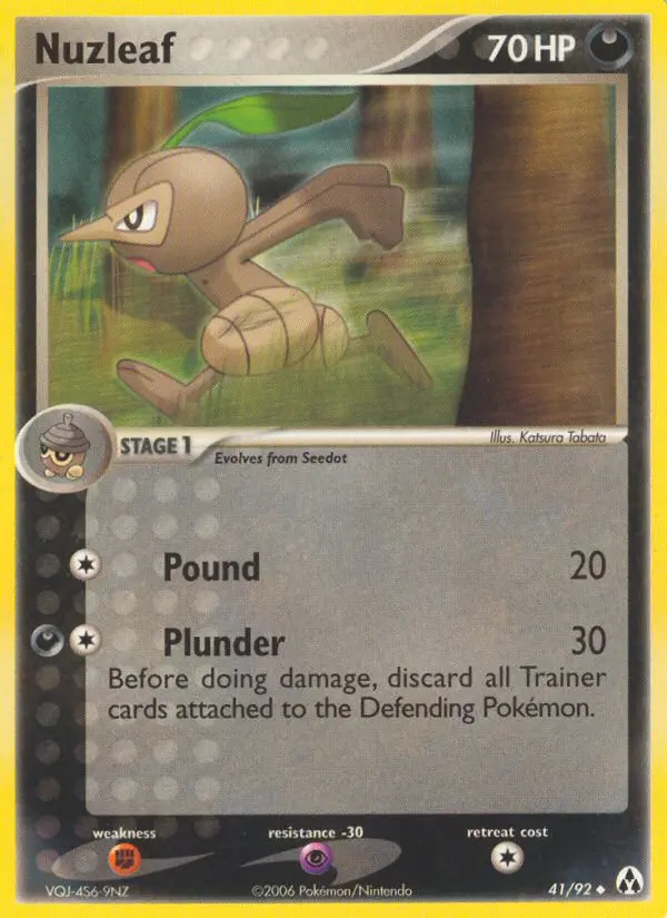 Nuzleaf Uncommon rarity Legend Maker Pokémon card price — $17.99