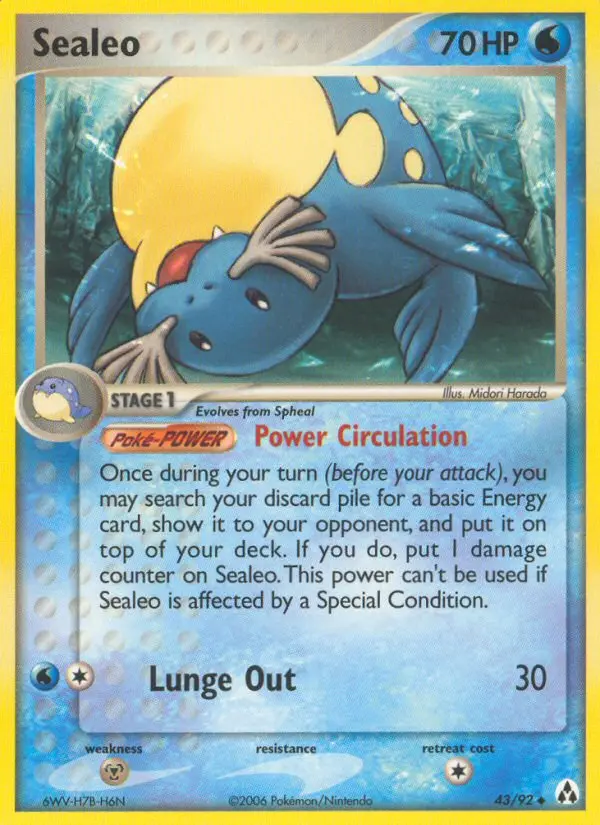 Sealeo Uncommon rarity Legend Maker Pokémon card price — $34.21
